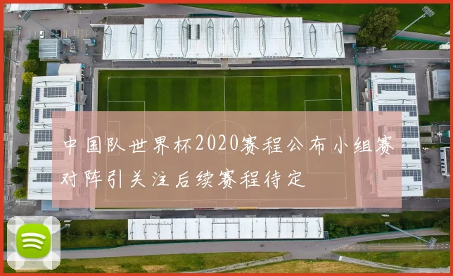 中国队世界杯2020赛程公布小组赛对阵引关注后续赛程待定
